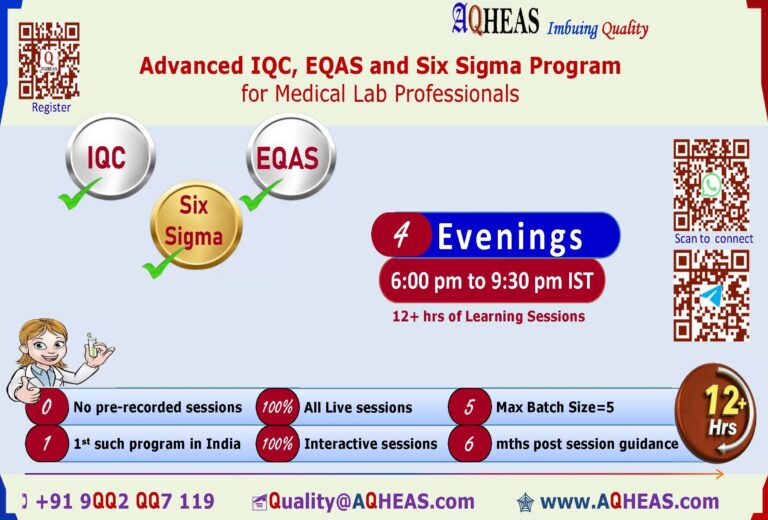 Advanced IQC EQAS SixSigma Course